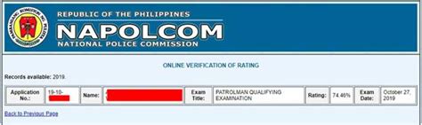 How to Verify NAPOLCOM Rating .